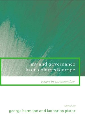 cover image of Law and Governance in an Enlarged European Union